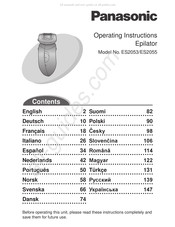 Panasonic ES2053 Manual De Instrucciones