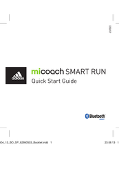 Adidas micoach SMART RUN Guia De Inicio Rapido