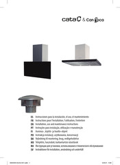 Cata & Can Roca GRECO Instrucciones Para La Instalación, El Uso, El Mantenimiento
