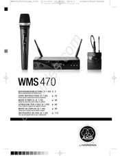 Harman AKG WMS 470 Modo De Empleo