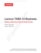 Lenovo TB3-X70L Guia De Inicio Rapido