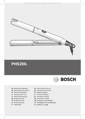 Bosch PHS200 Serie Instrucciones De Uso