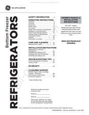 GE Cafe CFE28USHSS Manual Del Propietario E Instrucciones De Instalación