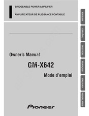 Pioneer GM-X642 Manual Del Propietário