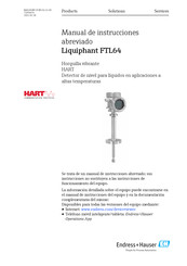 Endress+Hauser Liquiphant FTL64 Manual De Instrucciones