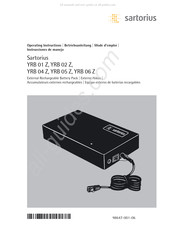 Sartorius YRB 01 Z Instrucciones De Manejo