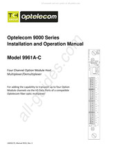 TKH Optelecom 9000 Serie Manual De Instalación Y Operación