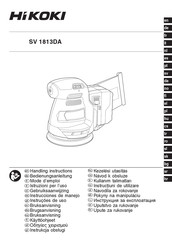 Hikoki SV 1813DA Instrucciones De Manejo