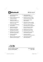 EINHELL GC-CL 18 Li E Manual De Instrucciones