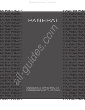 Panerai RADIOMIR 8 DAYS TITANIO Manual De Instrucciones