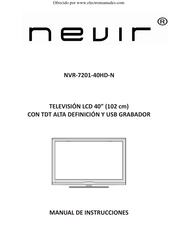 Nevir 7201-40HD-N Manual De Instrucciones