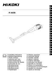 HIKOKI R 36DB Instrucciones De Manejo