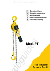 Yale Industrial Products PT Instrucciones De Servicio