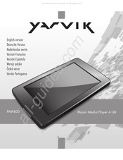 Yarvik Maxm Media Player 4 GB Manual De Instrucciones