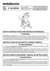 Metabo HPT C 1810DFAQ4 Instrucciones De Seguridad Y Manual De Instrucciones