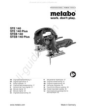 Metabo STE 140 Plus Manual Original