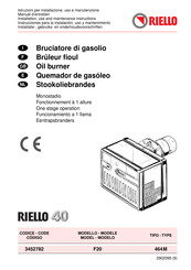 Riello 464M Instrucciones Para La Instalación, Uso Y Mantenimiento