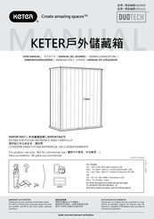 Keter 1403609 Manual Del Usuario