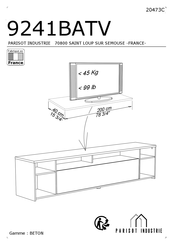 Parisot Industrie 9241BATV Instrucciones De Montaje