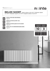 Rointe BELIZE SHORT BRI1100RADC Manual De Instalacion Y Uso