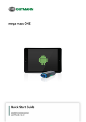 Hella Gutmann mega macs ONE Guia De Inicio Rapido