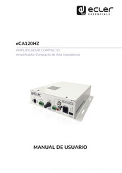 Ecler essentials eCA120HZ Manual De Usuario