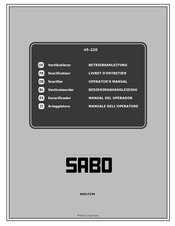 Sabo 45-220 Manual Del Operador