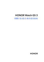 Honor Watch GS 3 Manual De Instrucciones