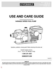 Everbilt PCP10001-VSP Guía De Uso