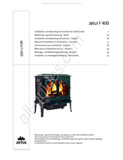 Jotul F 400 Instrucciones Para Instalación