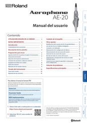 Roland Aerophone AE-20 Manual Del Usuario