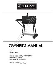 BBQ Pro 47219 Manual Del Propietário