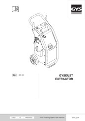 GYS GYSDUST EXTRACTOR Manual Del Usuario