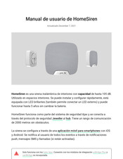 AJAX Systems HomeSiren Manual De Usuario