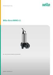 Wilo Rexa MINI3-S Instrucciones De Instalación Y Funcionamiento