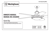 Westinghouse Oyster Bay Manual Del Usuario