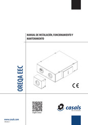 Casals OREQA EEC 006 Manual De Instalación, Funcionamiento Y Mantenimiento