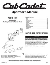 Cub Cadet CC1-PH Manual Del Operador