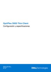 Dell OptiPlex 3000 Thin Client Configuración Y Especificaciones