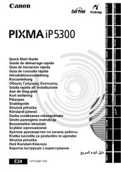 Canon PIXMA iP5300 Guía De Iniciación Rápida