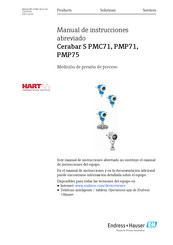Endress+Hauser Cerabar S PMC71 Manual De Instrucciones