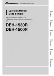 Pioneer DEH-1500R Manual De Instrucciones