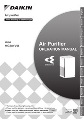 Daikin MC30YVM Operación Manual