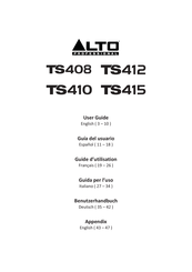 Alto Professional TS408 Guia Del Usuario