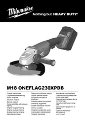 Milwaukee M18 ONEFLAG230XPDB Manual Original