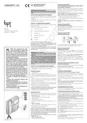 Bpt LINEAKIT/US Serie Instrucciones Para La Instalación