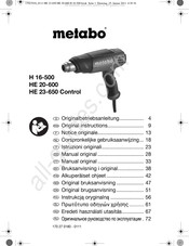 Metabo H 16-500 Manual Original