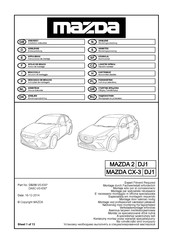 Mazda DA6C-V0-630 Serie Instrucciones De Montaje