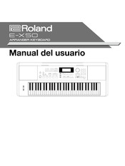 Roland E-X50 Manual Del Usuario