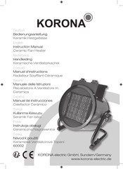 KORONA electric 60002 Manual De Instrucciones